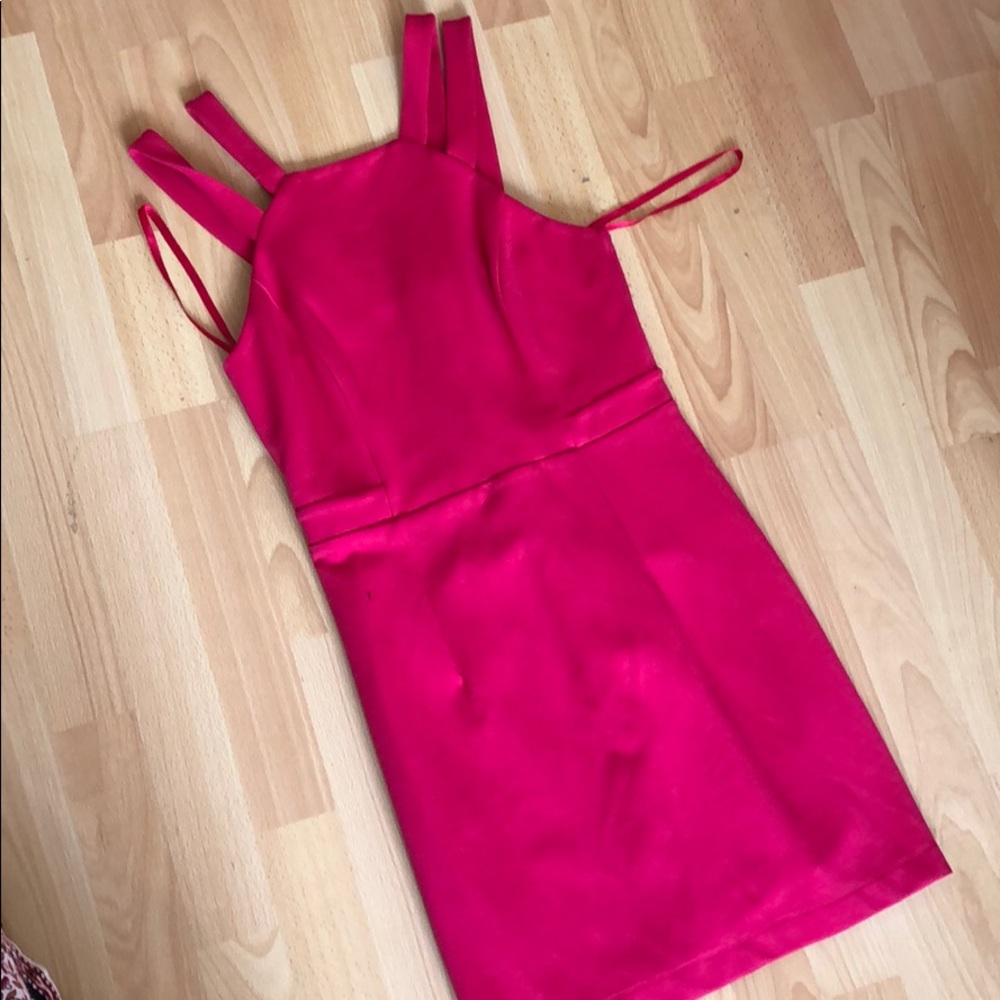 French connection pink dress.